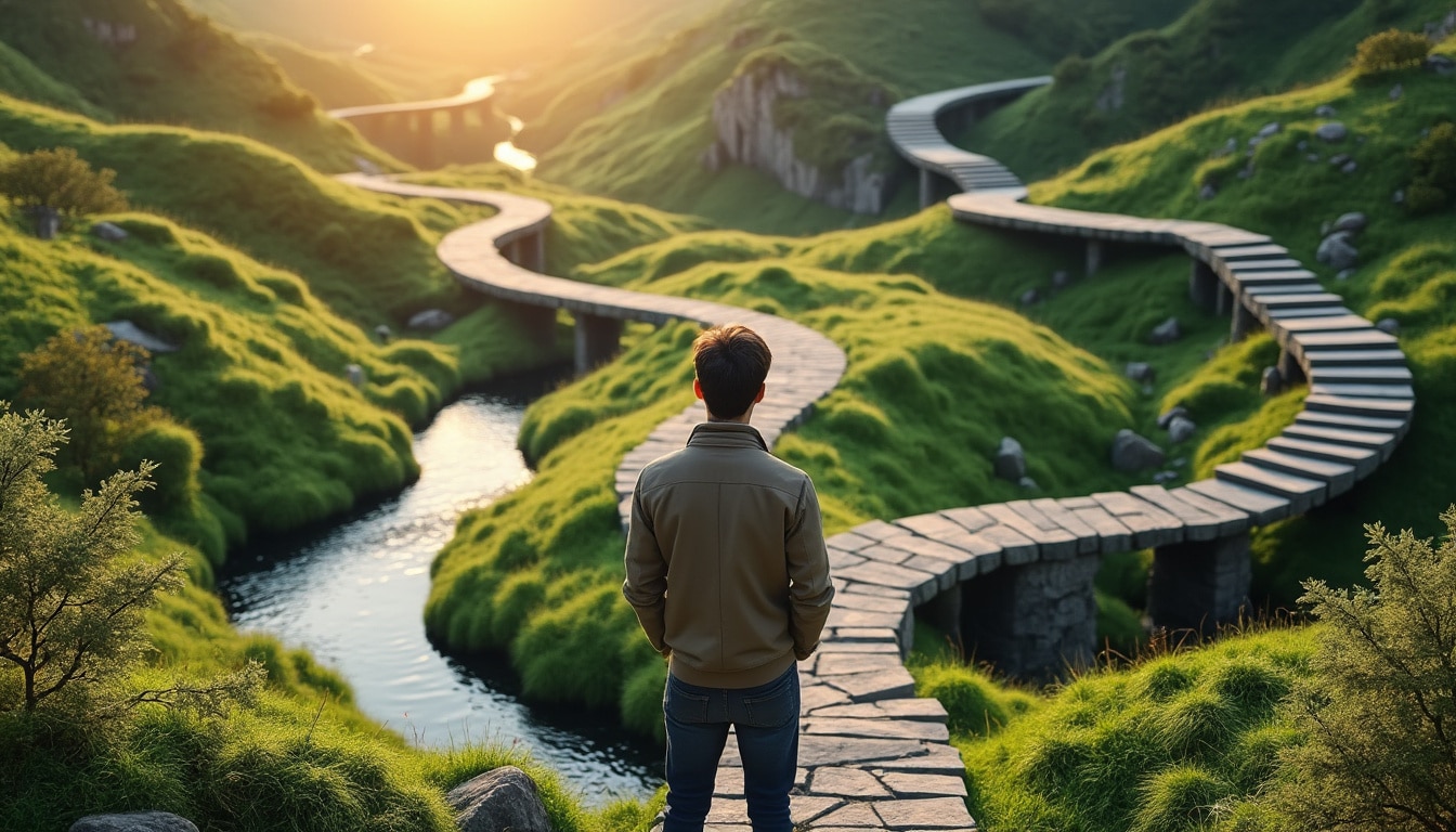 photo of man climbing mountain